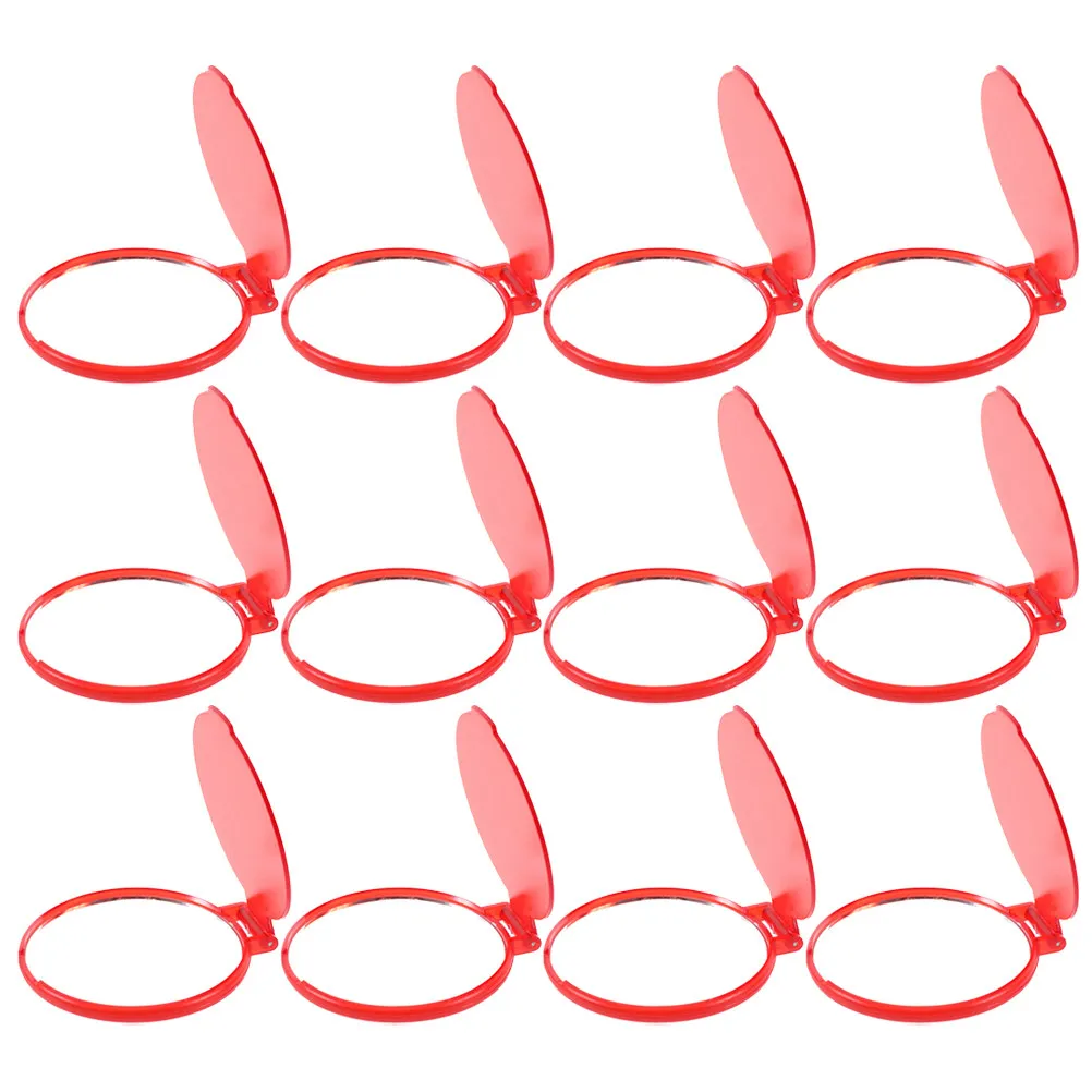 

12Pcs Small Round Folding Compact Mirror Portable Mini Makeup Mirror for Travel Outdoor Purse Handbag Girls Lightweight Pocket