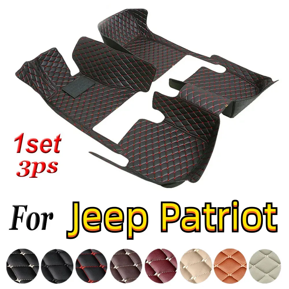 Custom Car Floor Mat For Jeep Patriot 2009-2017 Years Foot Coche Custom Luxury Carpet Liner Waterproof Anti-Slip