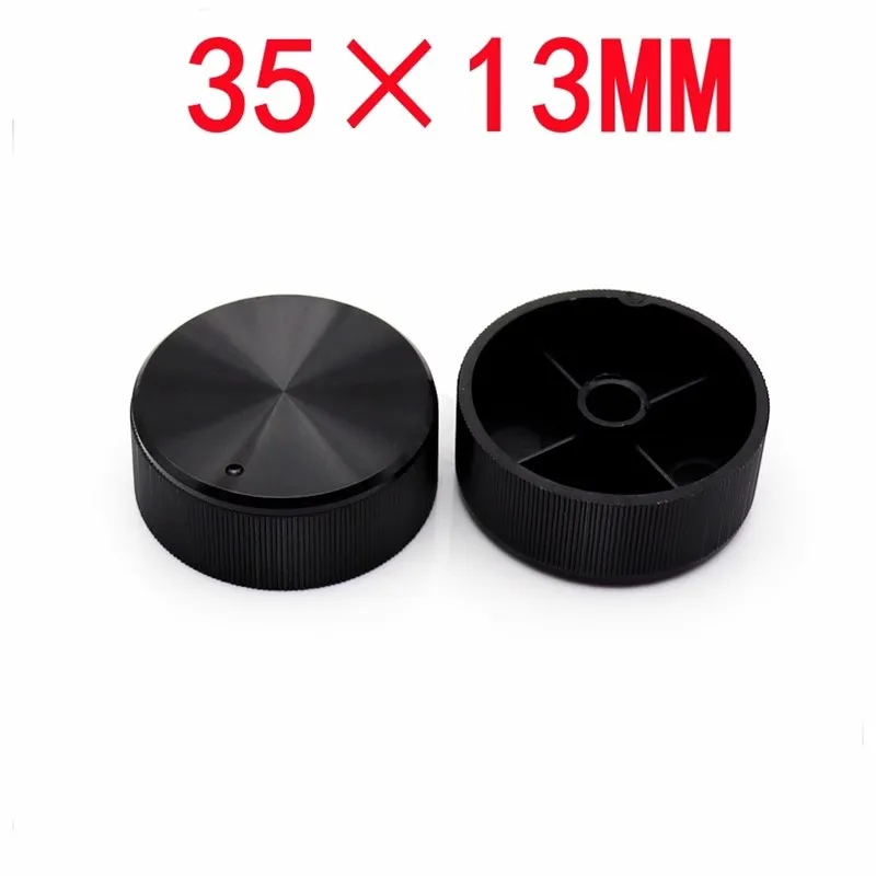2 Stück Kunststoff Hochglanz-Streifenknopfkappen Potentiometer-Drehknopf Verstärker-Einstellknopfkappe Blumenförmiges Innenloch 6mm – Detail 3