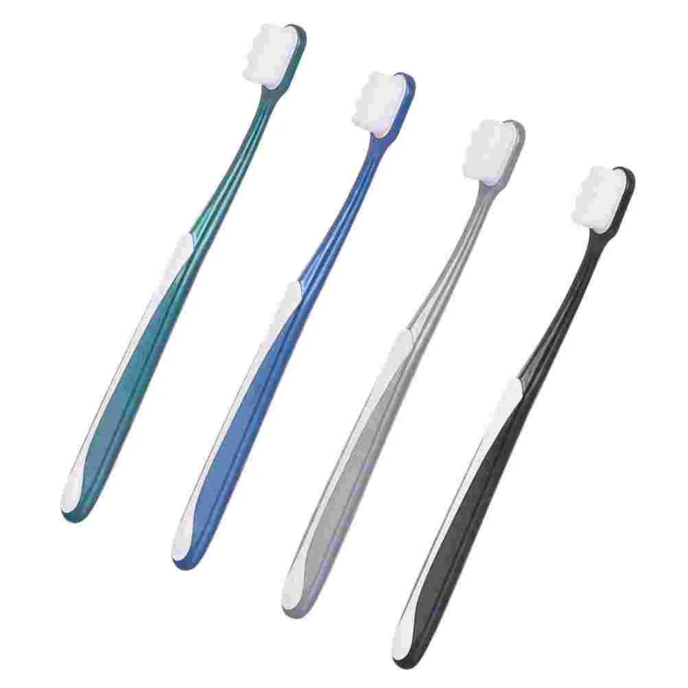 Escova de dentes macia para adultos, Escovas para casa, 4 pcs