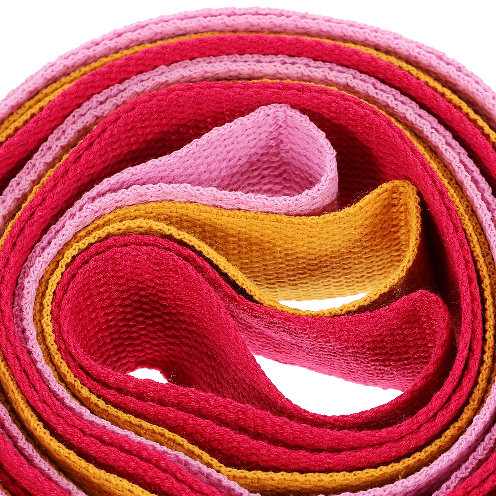 

3Pcs Vibrant Color Yoga Strap Lightweight Portable Reusable Stretch Resistance Training Band Inelastic Bands Resistance