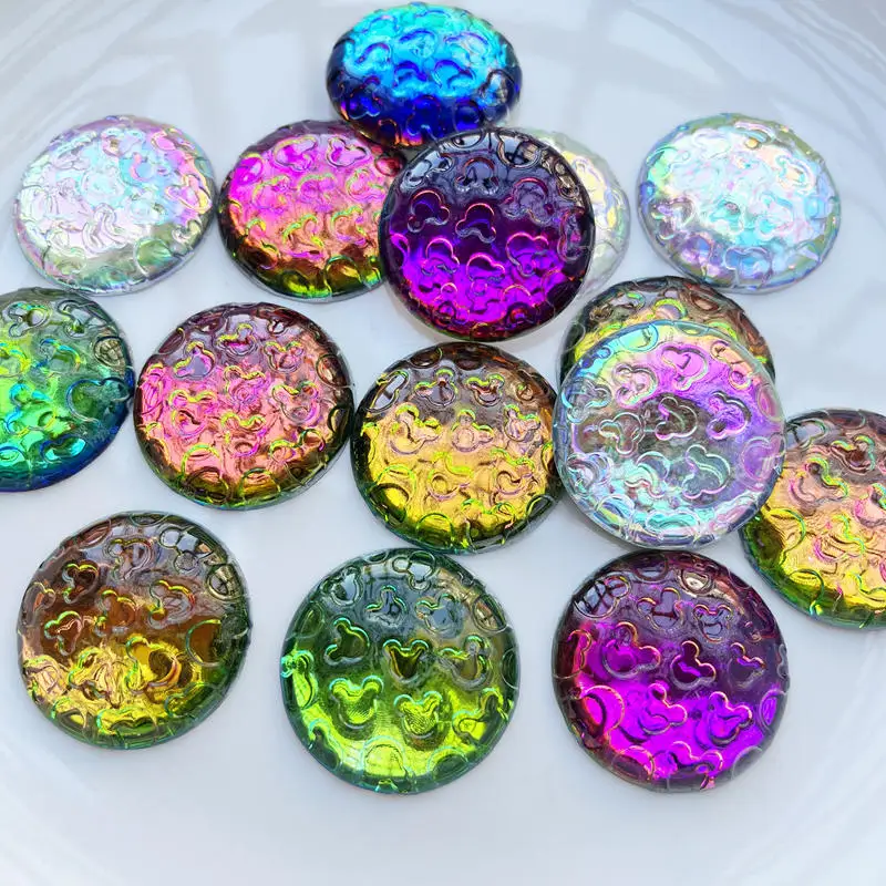 Super bright 35mm round rhinestone diy jewelry production decoration gem handicraft decal aboriginal decoration 10pcs/lot