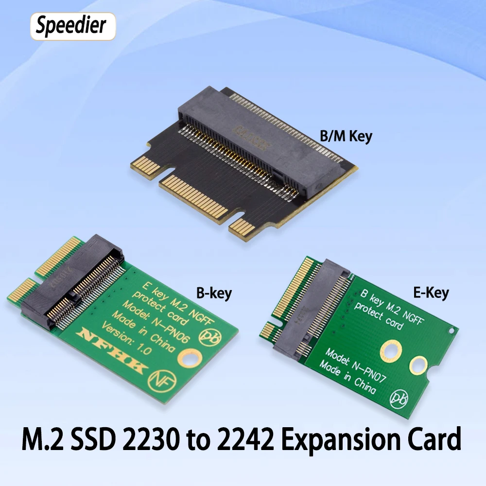 

2025 NEW NVME NGFF SSD M.2 SSD 2230 To 2242 Extension Card Multifunctional Adapte Holder 22x30mm Card