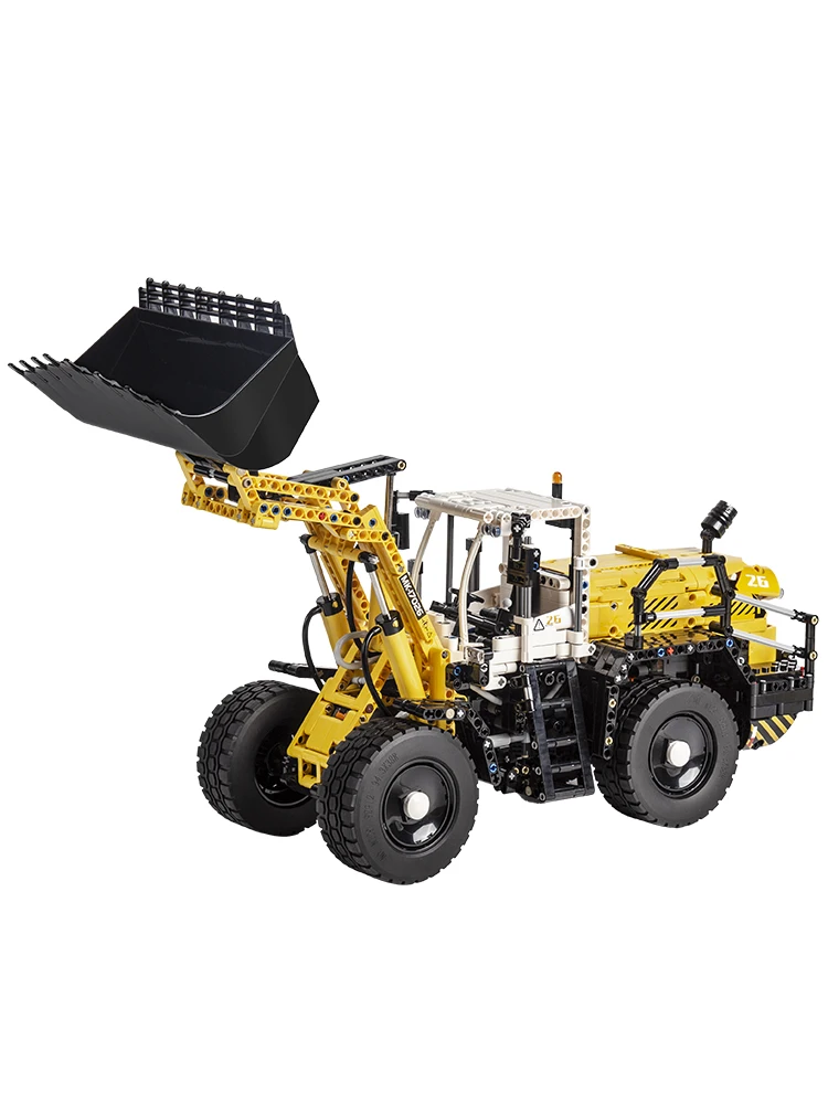 Mould King 17026 Technisches Auto-Spielzeug Der APP&RC Motorisierte Pneumatische Lader L550 Modellbausatz Weihnachtsgeschenk für Kinder