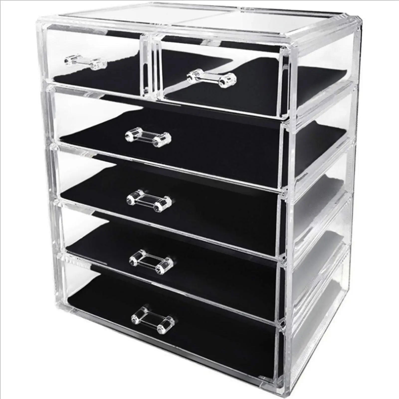 

Acrylic Nail Polish Storage Box Tabletop for Bedroom Vanity Shelf Countertop