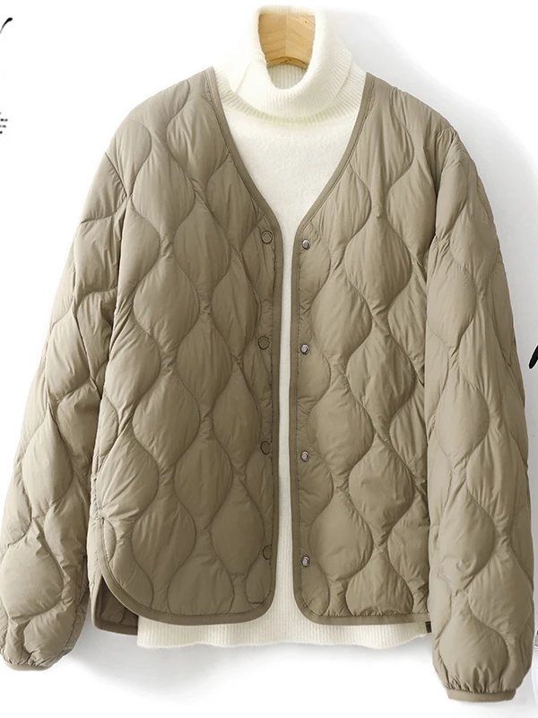 

Simple Winter ort down Cotton Jaet 2025 New Sle Brand Beau Large id Pattern No Collar Vest Sle Polyurethane Fabric