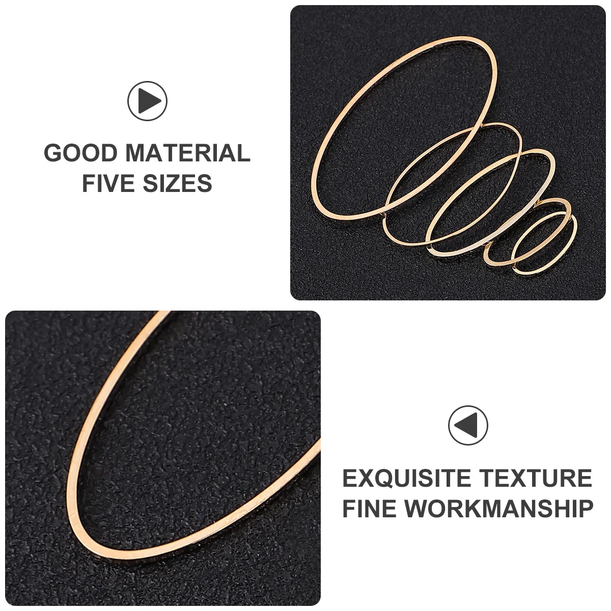 

50Pcs Geometric Oval Copper Pendants Stylish DIY Jewelry Making Charms for Necklace Bracelet Earrings Gifts Accessories