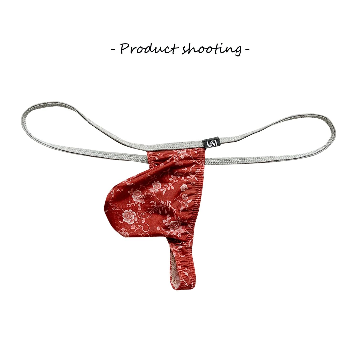 Men's Slim Waist Pouch Low Waist Sexy Printed Thong Underwear T-Pants Pure Desire Small Boys' Undergarments