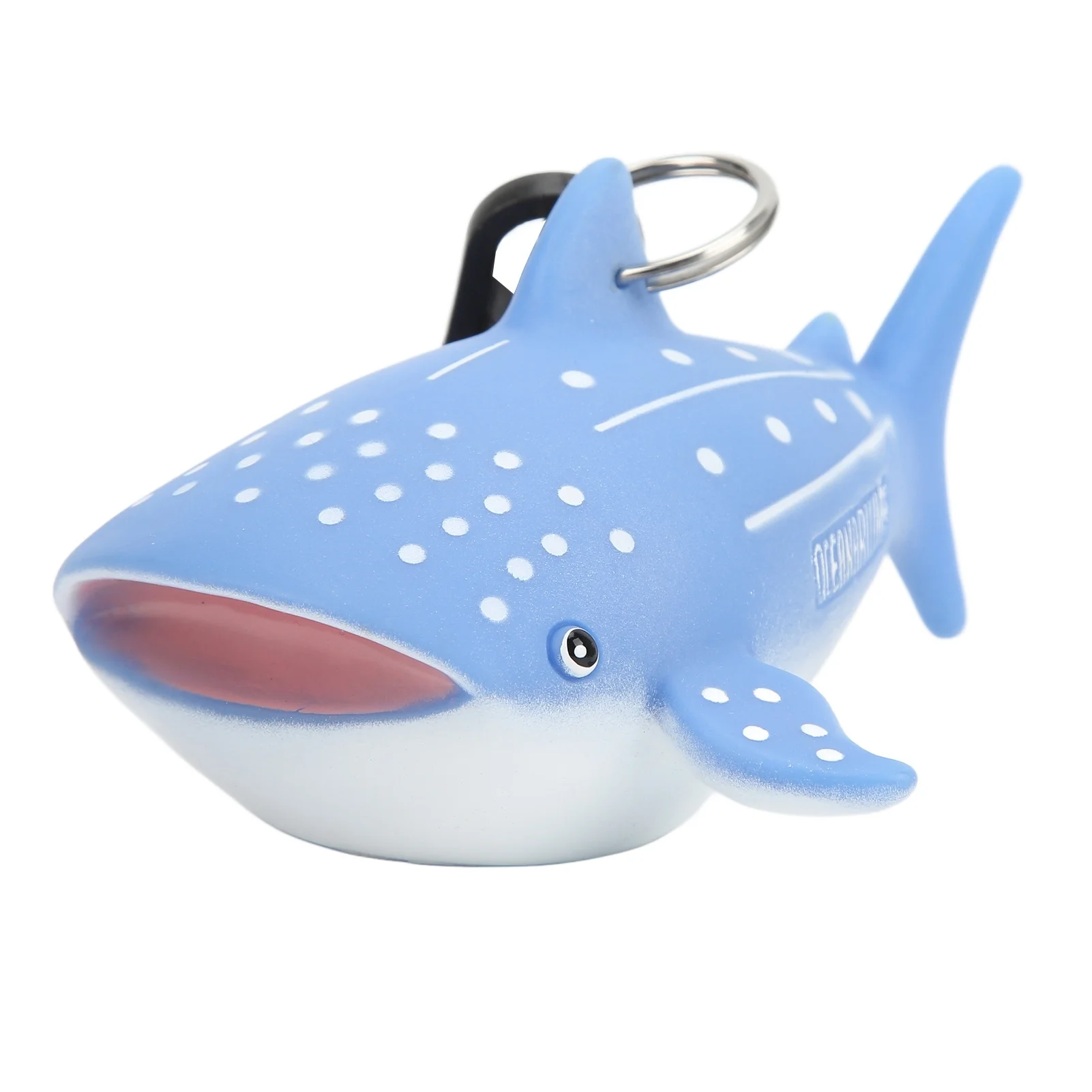 漫画の魚のスキューバダイビングマウスピース防塵カバー-セカンドステージレギュレーターホルダー-クリップ付き-クジラサメ