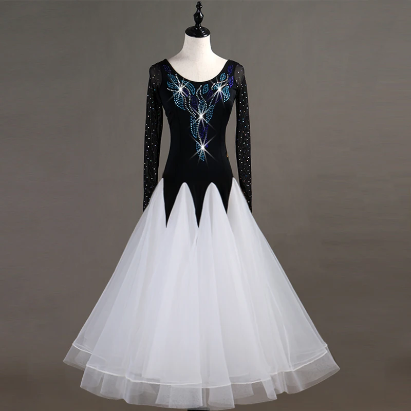 Standard Waltz Ballroom Dancing Dress Women New High Quality Long Sleeve Tango Ballroom Competition Dance Dresses