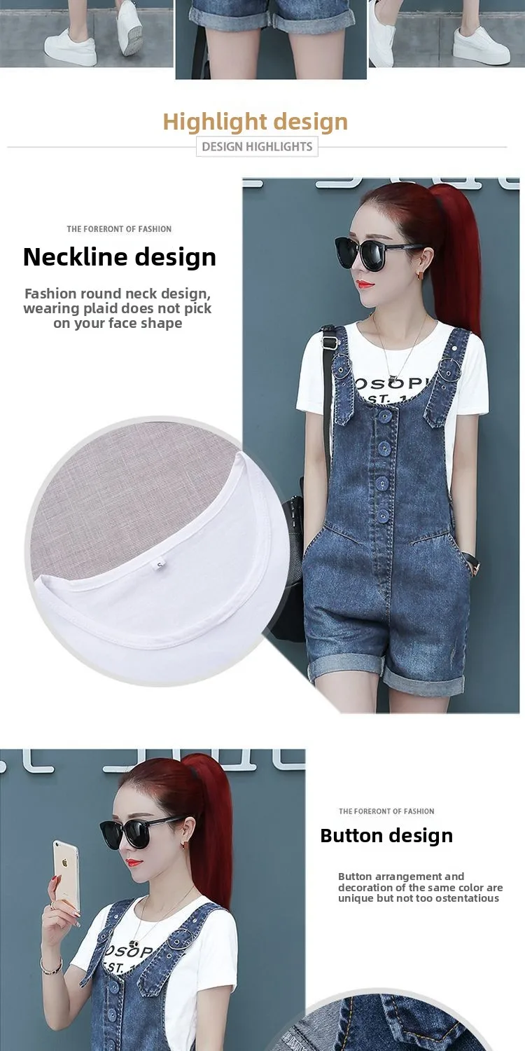 Monos de mujer, pantalones cortos con entrepierna abierta, monos finos de verano para mujer, tirantes vaqueros pequeños ajustados de cintura alta