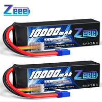 2pcs Zeee 3/4S Lipo Battery 14.8V 120C 10000mAh Softcase with EC5 Plug for RC Car Tank Truck Train FPV Drone RC Racing Parts