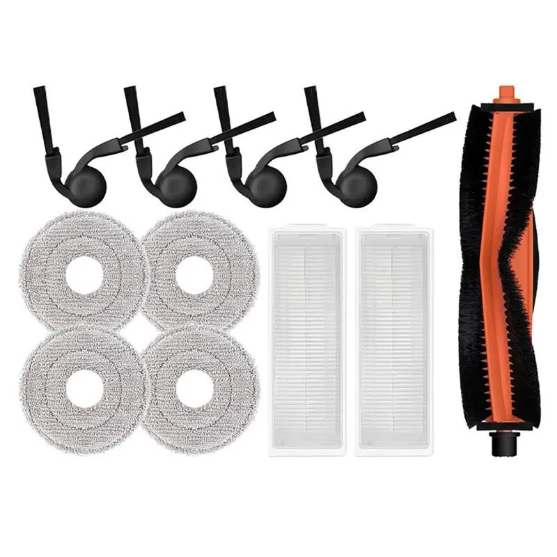 

Глобальная распродажа - Запасные части для робота-пылесоса Xiaomi S40 Pro/OV71GL: основная и боковые щетки, HEPA-фильтр, салфетки для влажной уборки, аксессуары