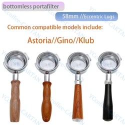 58mm Coffee Bottomless Portafilter For Astoria/Klub/Gino Coffee Maker