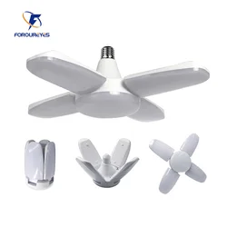 The New 60W Foldable Fan Blade LED Pendant Lights No Flicker B22 E27 LED Bulb 220V 360 Degrees Angle Adjustable Ceiling Lamp