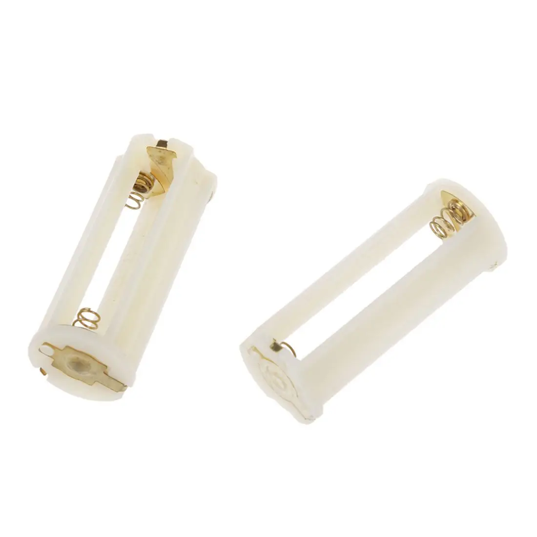 5 Stücke Runde 3x 1,5 V AAA Batterie Halter Fall Box Container Weiß