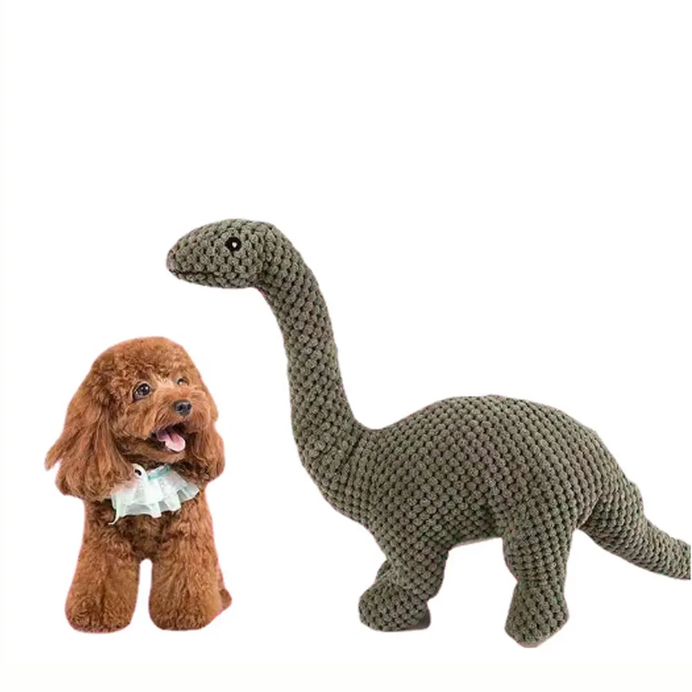 Pet Toy Long Neck Dinosaur Dog Bone Bite Resistant Grinding Teeth Teddy BB Barking Sound Puppy Entertainment Artifact Supplies