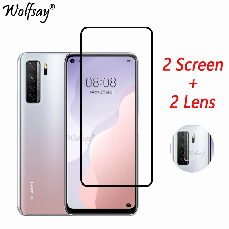 

Full Cover Tempered Glass For Huawei P40 Lite 5G Screen Protector Huawei P40 Lite 5G Camera Glass For Huawei P40 Lite 5G Glass