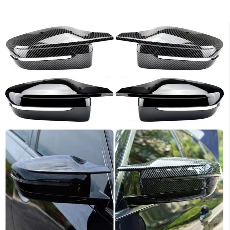 

Carbon Fiber Black Rearview Mirror Cover Cap for BMW G20 G21 G28 G22 G23 G30 G38 G11 G12 G15 G16 3 4 5 7 8 Series