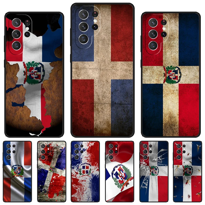 Dominican Republic Flag phone case For Samsung Galaxy S24 S23 S22 Ultra Note 10 20 Plus S8 S9 S10 S20 S21 FE Cover