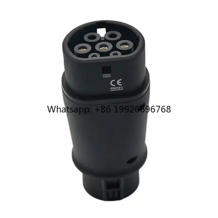EV Fast Charger SAE J1772 to IEC62196-2 Charging Plug EV Adapter SAE J1772 IEC62196 Electric Vehicle Charging Adapter