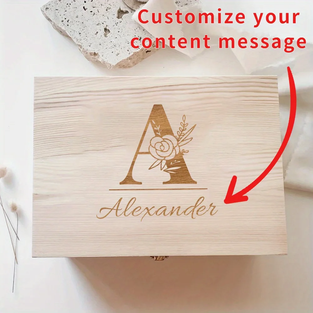 custom-wood-home-storage-box-with-lid-and-clasp-personalized-keepsake-box-craft-gift-box-postcard-organizer-the-best-gifts