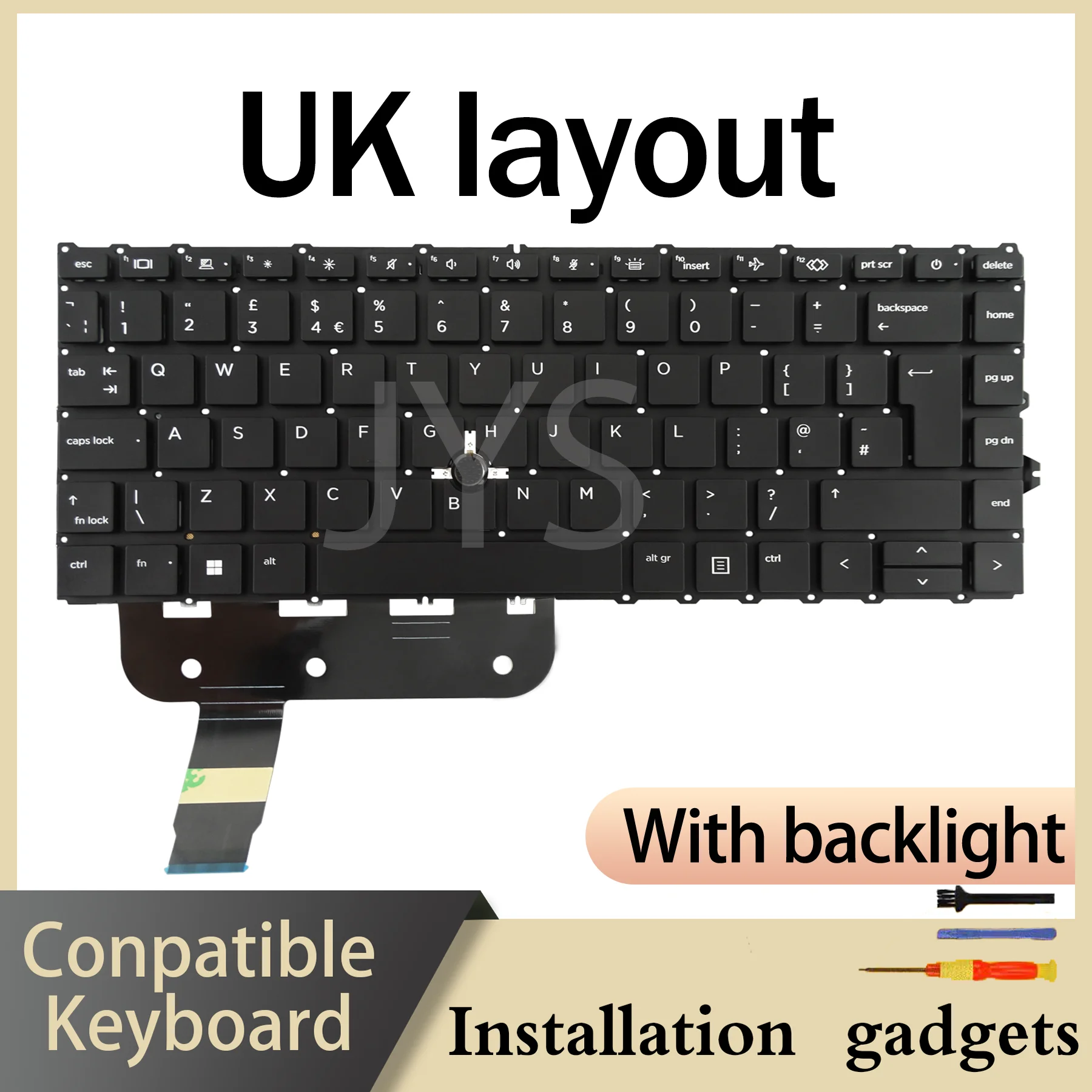 For HP EliteBook 840 G7/845 G7/840 G8 Laptop Backlit Replacement Keyboard US/UK/PT/Latin Spain/French/Spain/DE/Brazil Layout