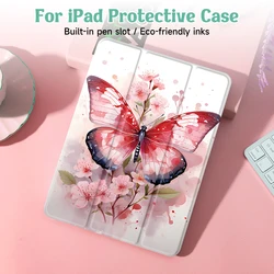 Butterfly Case For iPad 9th/ 8th/ 7th Generation 10.2 inch Case,For MiNi 4/5/6 Cover,with Pencil Holder,Auto Wake/Sleep Cover