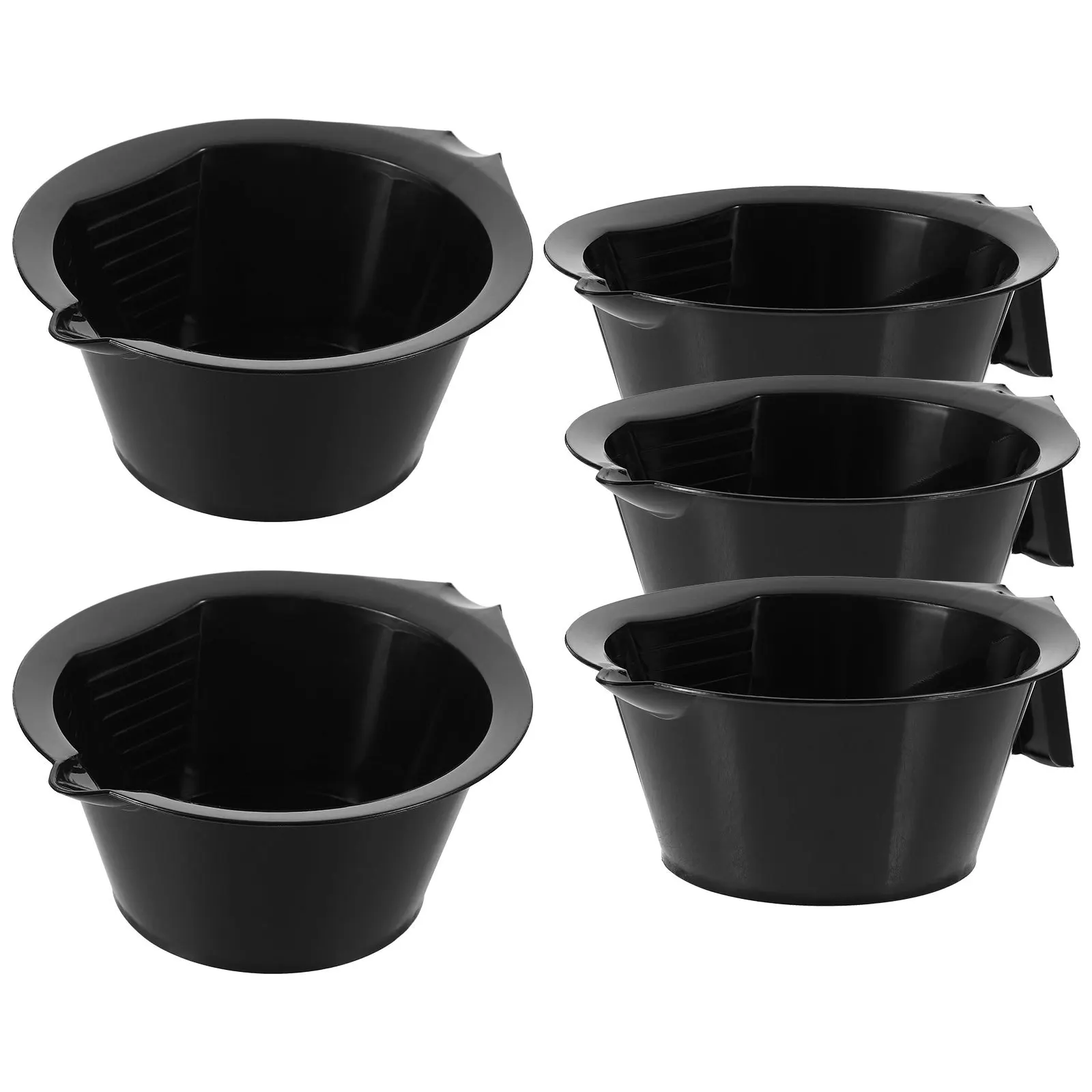 5Pcs Hair Dye Bowl Stackable Mixing Tint Bowls Hairdressing Hair Coloring Treatment Salon Tool Mixing Tint Bowl - Image 2