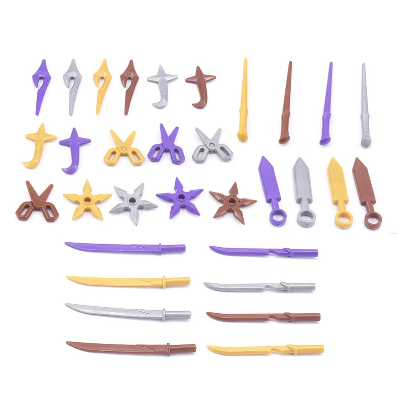 Medieval Military Accessories Building Blocks Assassins Warriors Figures Weapon Film Dagger Dart Throwing Knife Burr Bricks Toys