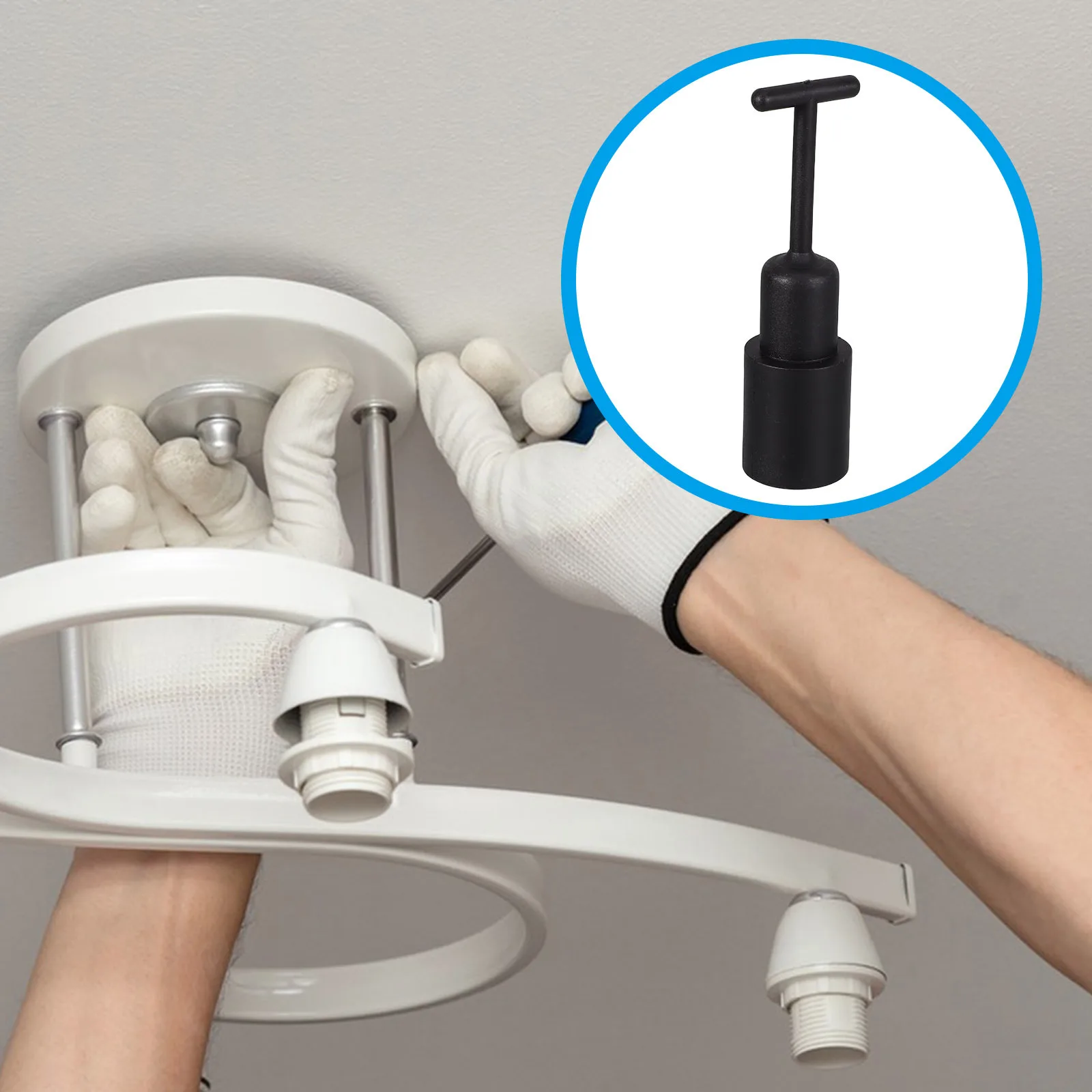 

10Pcs Plastic Wrench for G9 Lamp Holder Hex T Design Quick Socket Lightweight Bulb Removal Tool for Lamp Outer Ring Fixing