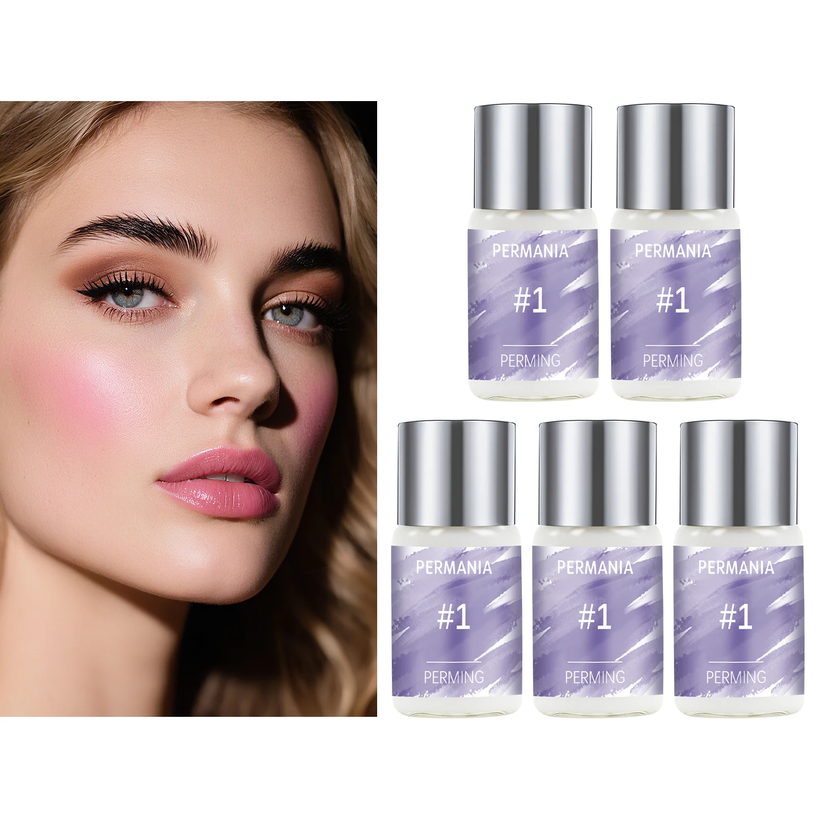 بيرمانيا 5 زجاجات/مجموعة # 1/2 لاش ليفت لوشن المهنية رمش رفع رمش بيرم غسول تثبيت غسول أدوات ماكياج العين