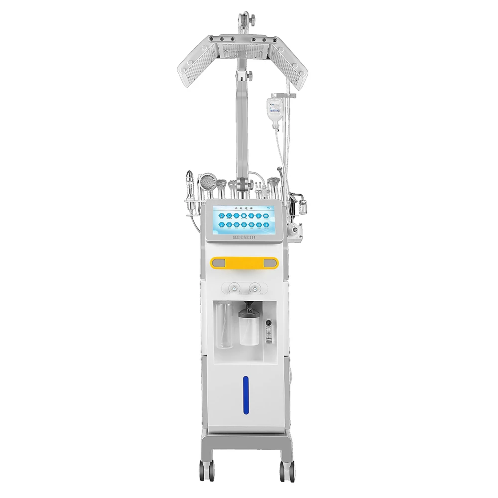 페이셜 머신 하이드로 피부 회춘 딥 클리닝 장비, 산소, 작은 거품 미용 기기, 14 in 1