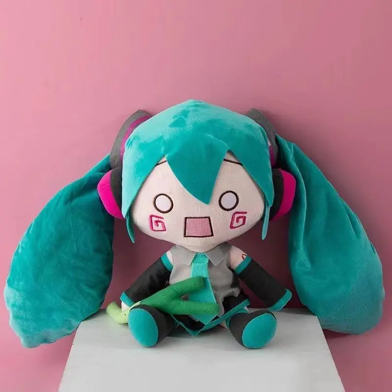 32CM New fufu Hatsune Miku Plush Doll Cute kawaii Pillow Cartoon  Anime Girl Shake scallions Children\'s Gift Kids Toy