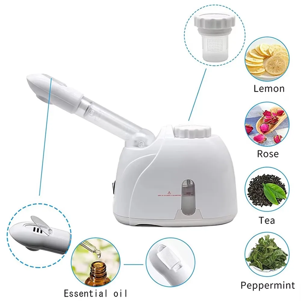 Professionelle Poren Tiefenreinigung Warm Mist Verdampfer Sprayer Hot Spray Nano Ionic Gesichtsdampfer Wasser Feuchtigkeit Hautpflege Gerät