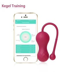 Wireless APP Control Kegel Balls Vaginal Vibator Ben Wa Remote Control Tighten Trainer for Women G-Spot Sex Toys for Couples