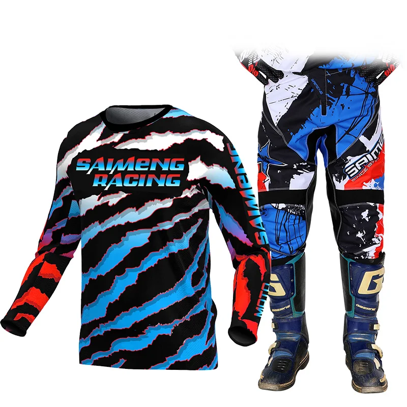 Youth Jersey Pant Combo for Kids MX Motocross Gear Set Children Racing Suit Off-road MTB 5 6 7 8 9 10 11 12 13 14 15 years old