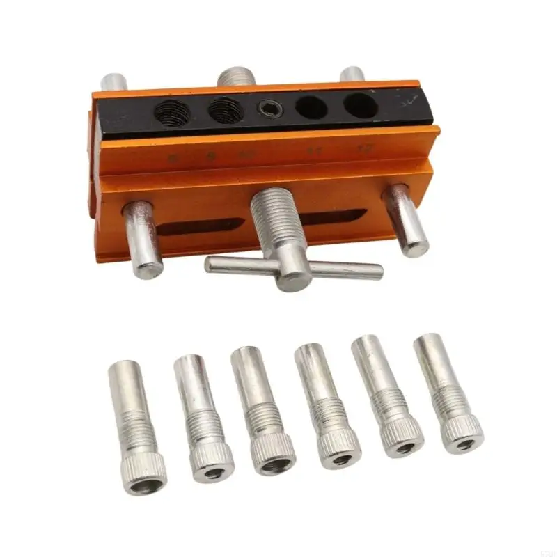 57QF Động cơ Dowel Jig Kits Center Guide Guide Jig để chế biến gỗ