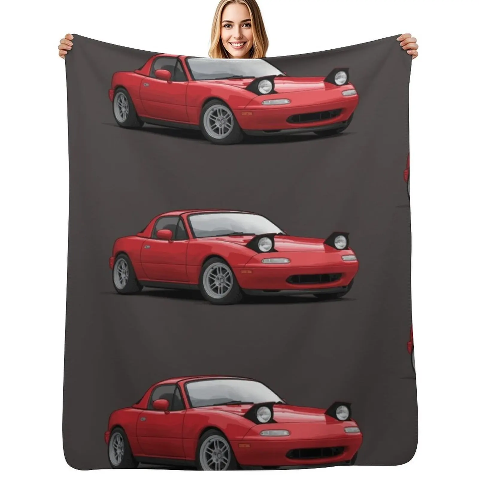 

Mx5 / Miata NA MK1 illustration Throw Blanket Designers Beautifuls For Baby Summer Beddings Blankets