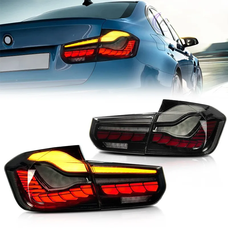 F30 Taillight for 13-18 For BMW 3 Series F30 GTS Taillight Upgrade M4 GTS Dragon Scale Light Emitting Diode Rear Taillight Water