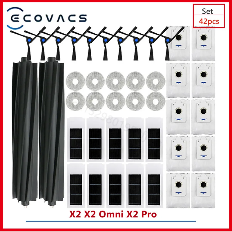 Ecovacs DEEBOT X2 X2 Omni X2 Pro Аксессуары для умного дома Щетка для скраба Боковая щетка Мешок для пыли Hepa Фильтр Тряпка Робот-пылесос