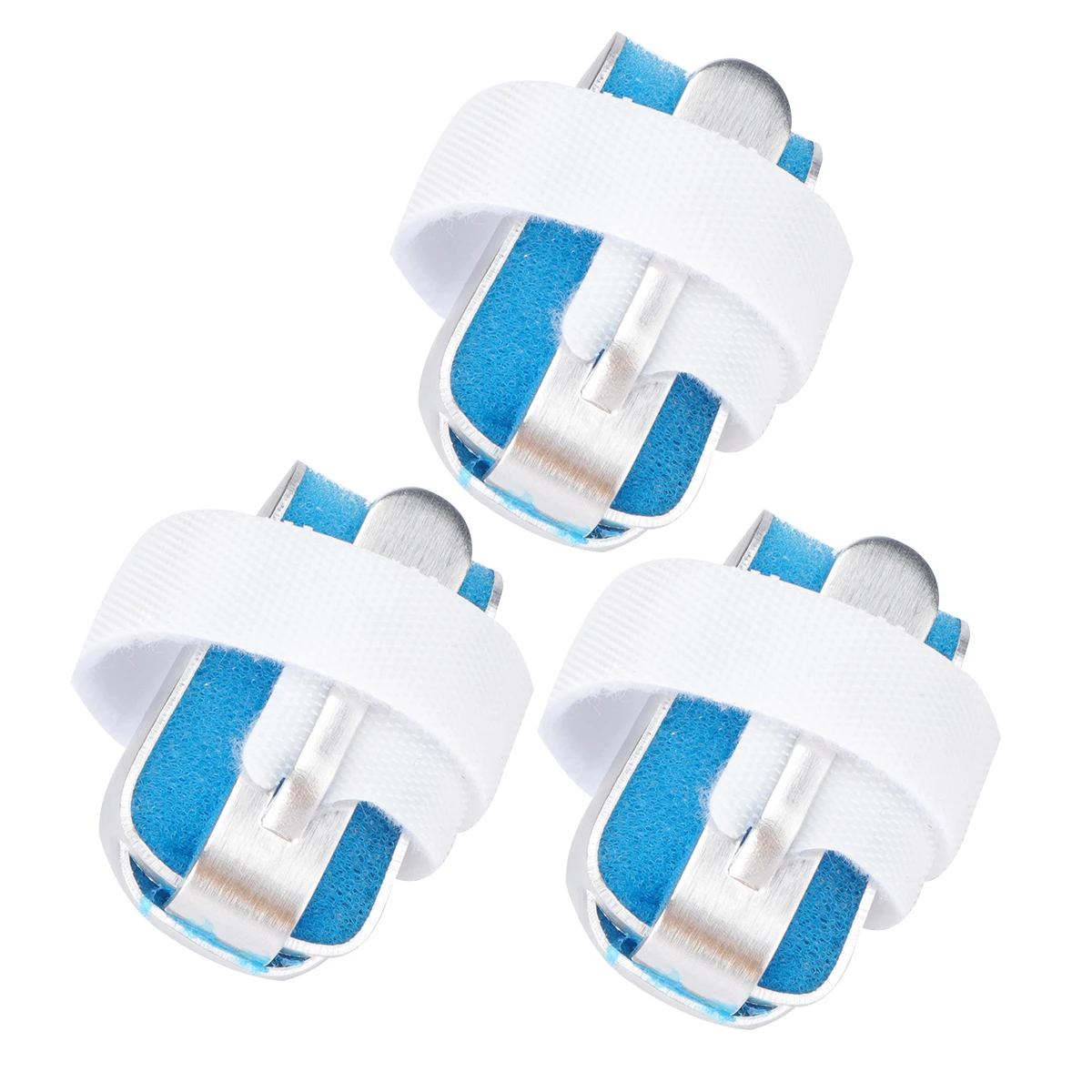 3-teilige Fingerschiene aus Aluminiumlegierung, Befestigungsbandage, Stützschutz für Daumenauslöser, Schlägel, Bruch, Verstauchung, Arthritis, Sehnenentzündung