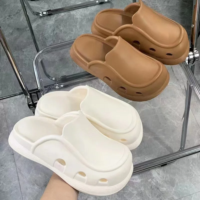 2024 New Women\'s slippers Soft and comfortable Non-slip Wear-resistant Indoor and outdoor Ventilate Thick bottom Shoes for men