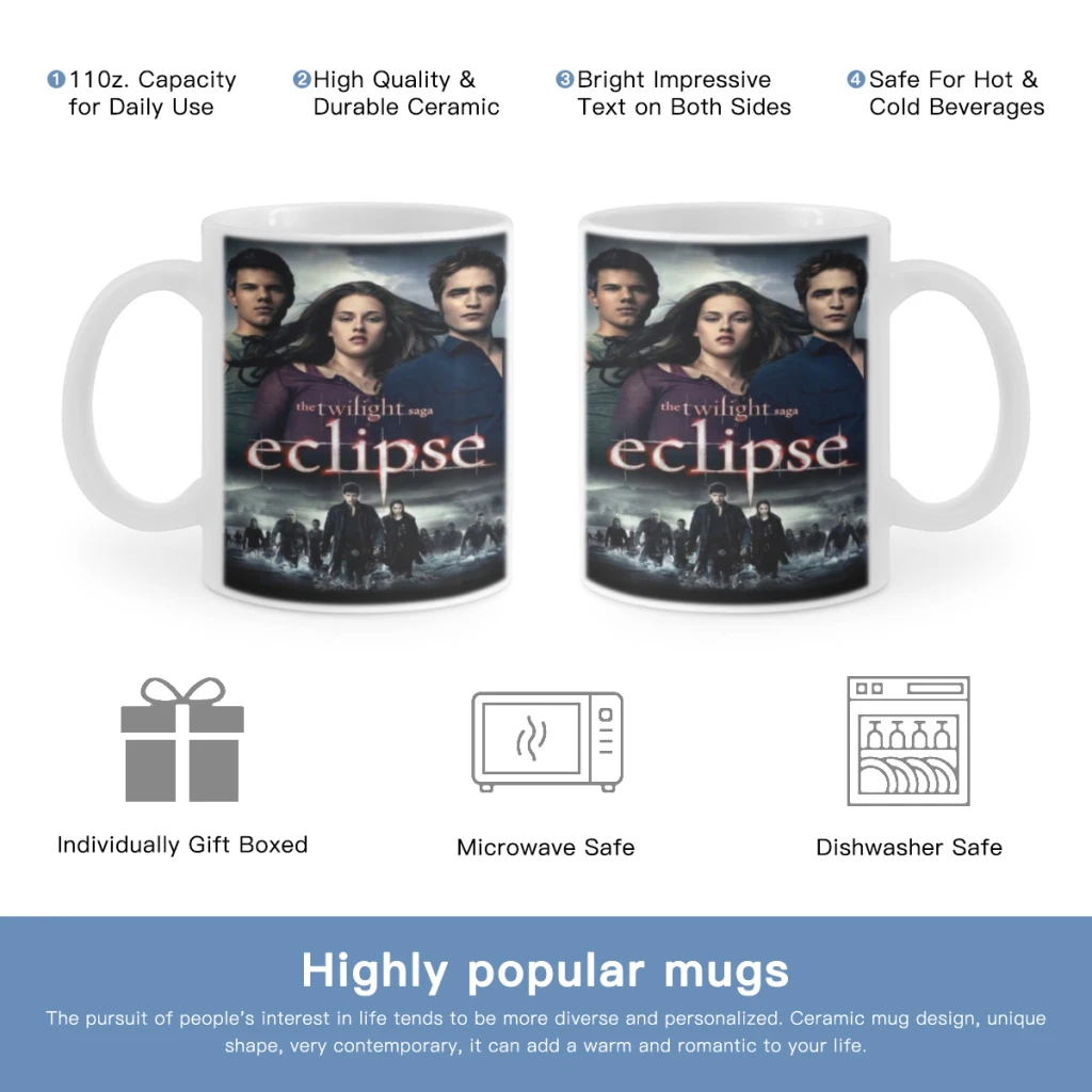 Classic Movie TV Film Twilight Free shipping Coffee Cups Ceramic cups creative cups and cute mugs Personalized Gift Cup For Tea