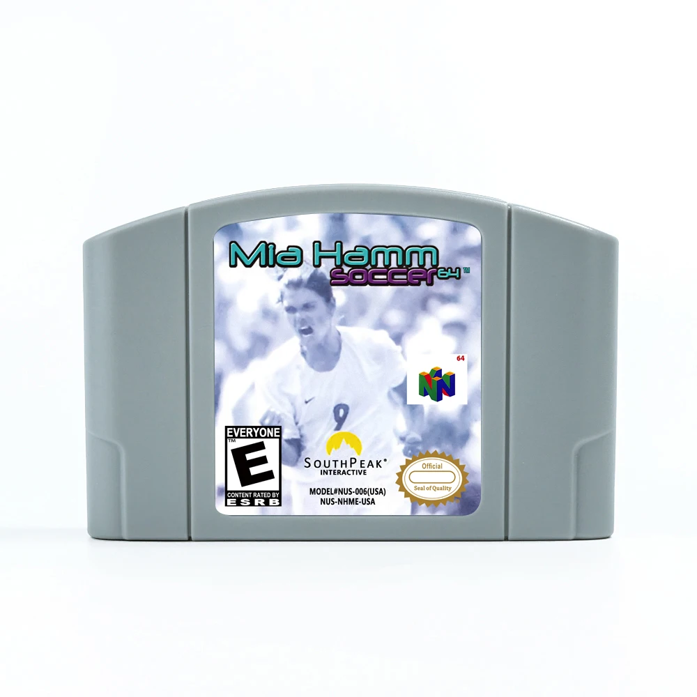 Mia Hamm Soccer Retro 64 لخرطوشة ألعاب ريترو 64 بت إصدار الولايات المتحدة الأمريكية تنسيق NTSC هدية للأطفال