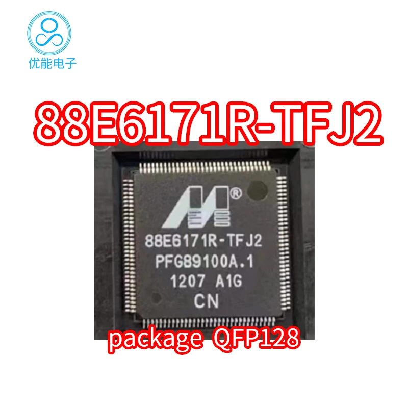 88E6171R-TFJ2 88E6171R Packaging QFP-128 Ethernet Gigabit Port Controller Chip