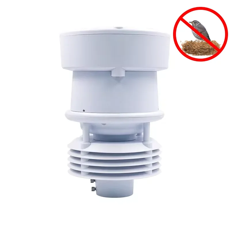 CE TEMPERATURE HUMIDITY PRESSURE ILLUMINATION RAINFALL HIGH PERFORMANCE COMPACT WEATHER STATION WITH TIPPING BUCKET RAIN GAUGE