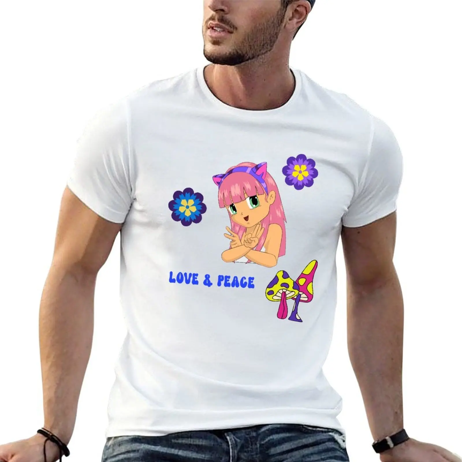 Love and Peace T-Shirt man t shirt cotton high quality cotton t shirts high quality funny t shirts dark humor T-shirt