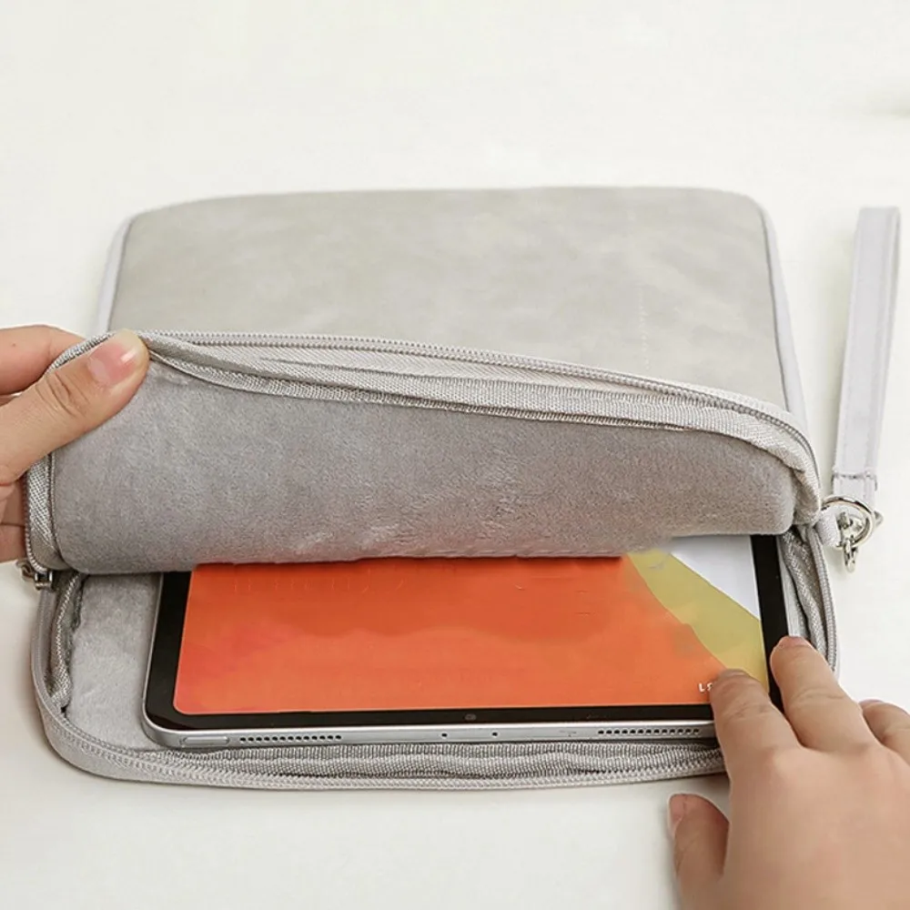 

Anti Scratch Tablet Sleeve Bag Lightweight Dual Zipper Portable Tablet Bags Protective Cover Soft Material Tablet Pouch