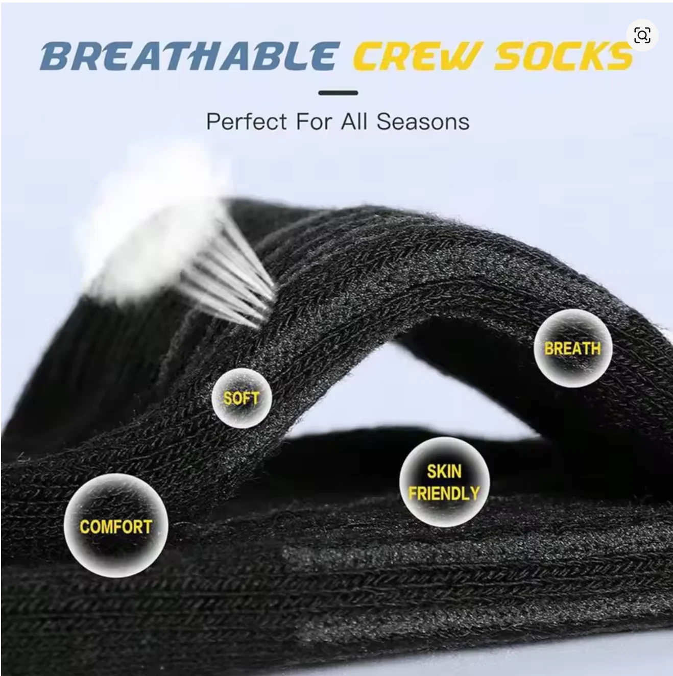 남성용 6켤레 팩 고성능 운동용 크루삭스 부드럽고 통기 - Cotton Crew Sock Pack 리뷰 및 가격